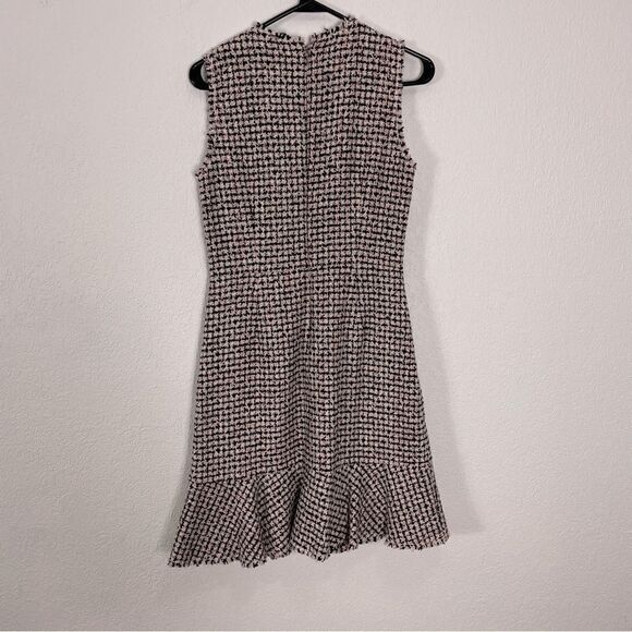 New Rebecca Taylor Pink and Black Tweed Sleeveless Dress - Picture 2 of 8